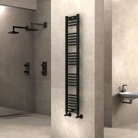 Radiva Haiti 300x1500 mm Düz Mat Siyah Havlupan