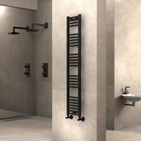 Radiva Haiti 300x1500 mm Düz Mat Siyah Havlupan
