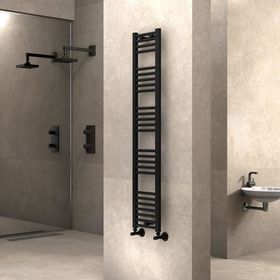 Radiva Haiti 300x1500 mm Düz Mat Siyah Havlupan
