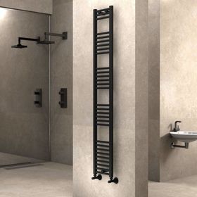 Radiva Haiti 300x1800 mm Düz Mat Siyah Havlupan