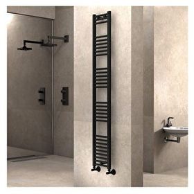 Radiva Haiti 300x1800 mm Düz Mat Siyah Havlupan