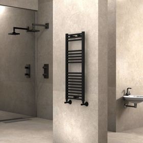 Radiva Haiti 400x1000 mm Düz Mat Siyah Havlupan
