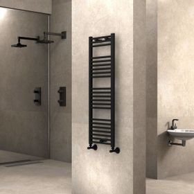 Radiva Haiti 400x1200 mm Düz Mat Siyah Havlupan