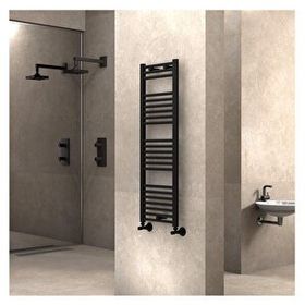 Radiva Haiti 400x1200 mm Düz Mat Siyah Havlupan