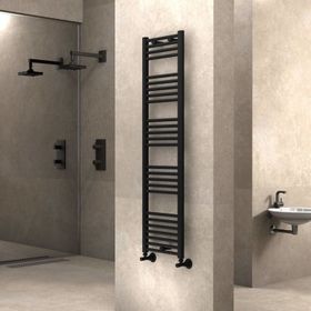Radiva Haiti 400x1500 mm Düz Mat Siyah Havlupan