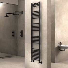 Radiva Haiti 400x1800 mm Düz Mat Siyah Havlupan