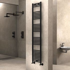 Radiva Haiti 400x1800 mm Düz Mat Siyah Havlupan