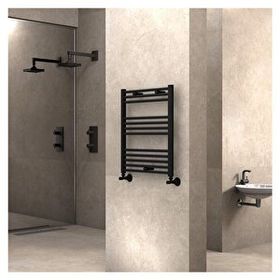 Radiva Haiti 600x700 mm Düz Mat Siyah Havlupan