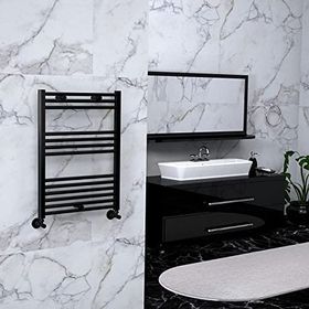Radiva Haiti 600x800 mm Düz Mat Siyah Havlupan
