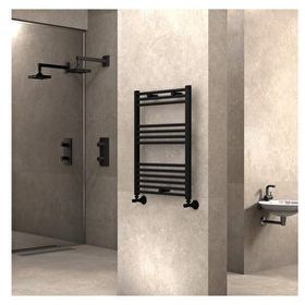 Radiva Haiti 600x800 mm Düz Mat Siyah Havlupan