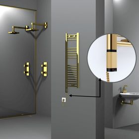 Radiva Haiti Altın Renkli 300x1000 mm Havlupan