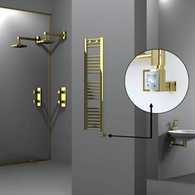 Radiva Haiti Altın Renkli 300x1200 mm Havlupan