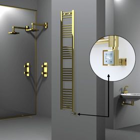 Radiva Haiti Altın Renkli 300x1800 mm Havlupan