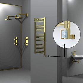 Radiva Haiti Altın Renkli 400x1100 mm Havlupan