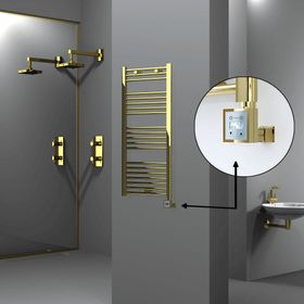Radiva Haiti Altın Renkli 500x1100 mm Havlupan