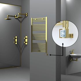Radiva Haiti Altın Renkli 600x1100 mm Havlupan