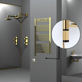 Radiva Haiti Altın Renkli 600x1100 mm Havlupan