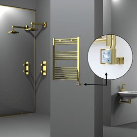 Radiva Haiti Altın Renkli 600x800 mm Havlupan
