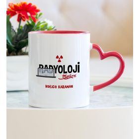 Radyoloji Teknikeri Kalpli Kupa Bardak