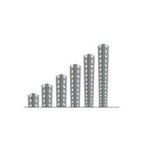 Rafburada 200 cm Galvaniz Çelik Raf Profil