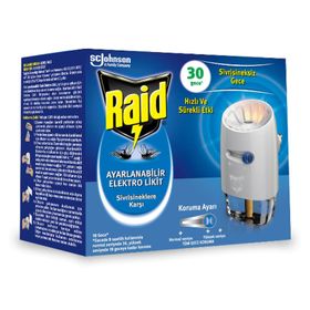 Raid Ayarlanabilir Elektrolikit 30 Gece Sinek Kovucu