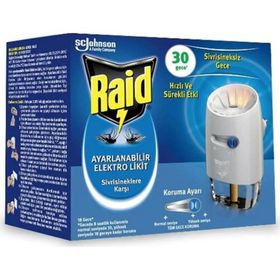 Raid Ayarlanabilir Elektrolikit 30 Gece Sinek Kovucu