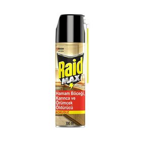 Raid Böceksavar Max 300 ml Hamam Böceği Karınca ve Örümcek Öldürücü Raid