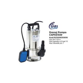 Rain Pump CSP 551SW Dalgıç Pompası