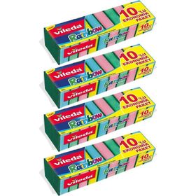 Rainbow 4 Paket 10'lu Ekonomik Bulaşık Süngeri