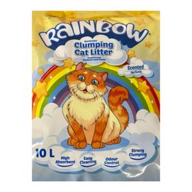 Rainbow Parfümlü Topaklanan Bentonit 10 lt Kedi Kumu