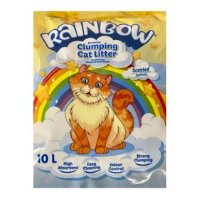 Rainbow Parfümlü Topaklanan Bentonit 10 lt Kedi Kumu