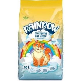 Rainbow Parfümlü Topaklanan Bentonit 10 lt Kedi Kumu