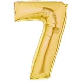 Rakamı 7 Altın 40 cm Folyo Balon