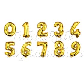 Rakamı 90 cm Altın Folyo Balon