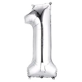 Rakamı Gümüş 40 cm 1 Folyo Balon