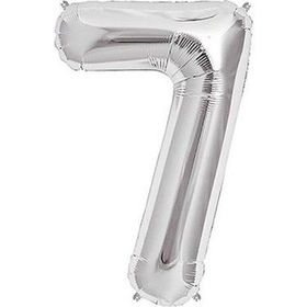 Rakamı Gümüş 40 cm 7 Folyo Balon