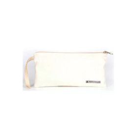 Rakerplus 21x10 cm Krem Fermuarlı Gabardin Kumaş Kalemlik