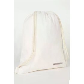 Rakerplus 35x40 cm Krem Ham Bez Büzgülü Unisex Sırt Ayakkabı Çantası
