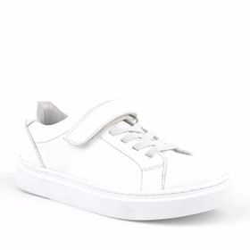 Rakerplus Beyaz Cırtlı Bağcıklı Çocuk Sneakers