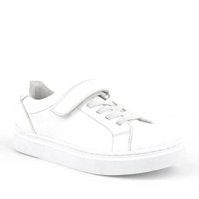 Rakerplus Beyaz Cırtlı Bağcıklı Çocuk Sneakers