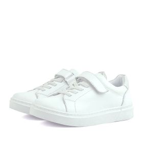 Rakerplus Beyaz Cırtlı Bağcıklı Çocuk Sneakers