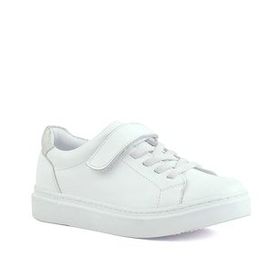 Rakerplus Beyaz Cırtlı Bağcıklı Çocuk Sneakers