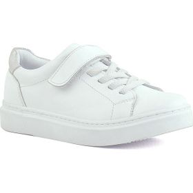 Rakerplus Beyaz Cırtlı Bağcıklı Çocuk Sneakers