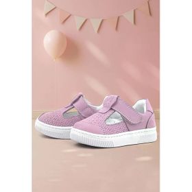 Rakerplus Bheem Hakiki Deri Pudra Cırtlı Bebek Sneaker Sandalet