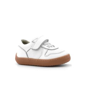 Rakerplus Bob Hakiki Deri Beyaz Barefoot Cırtlı Lastikli Bebek Sneaker Ayakkabı