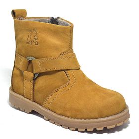 Rakerplus Chiron Hakiki Deri Sarı Fermuarlı Unisex Bebek Çizme