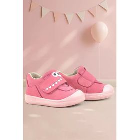 Rakerplus Dino Hakiki Deri Pembe Yüksek Bilekli Bebek Ayakkabı