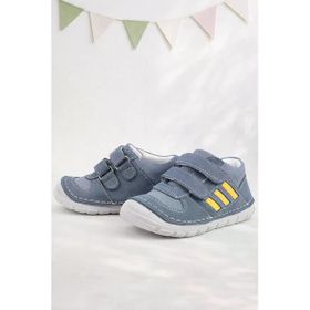 Rakerplus Grizzy Hakiki Deri Gri İlk Adım Unisex Bebek Ayakkabısı