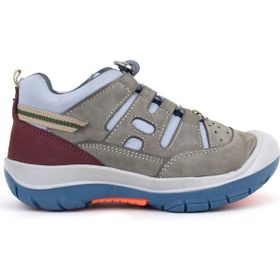 Rakerplus Hakiki Deri Kum Bordo Lastik Bağcıklı Çocuk Outdoor Ayakkabı