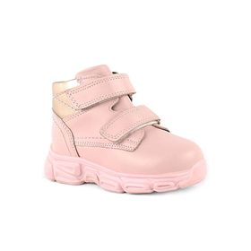 Rakerplus Hakiki Deri Pembe Cırtlı Kız Bebek Bot